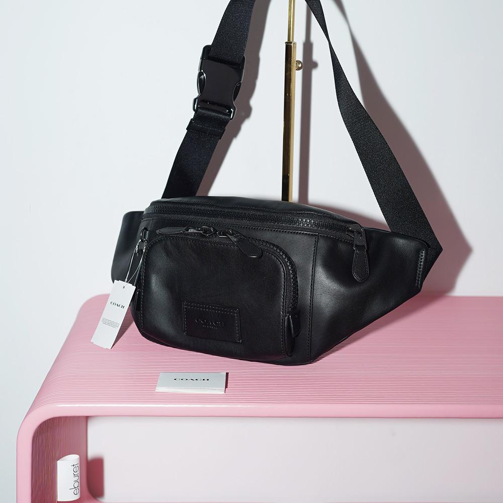 COACH TRACK BELT BAG Gunmetal/Black / Черный
