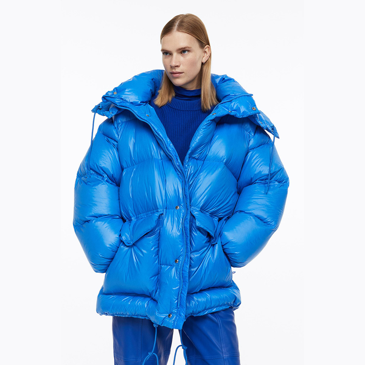 H&M PREMIUM SELECTION DOWN JACKET Blue / Голубой