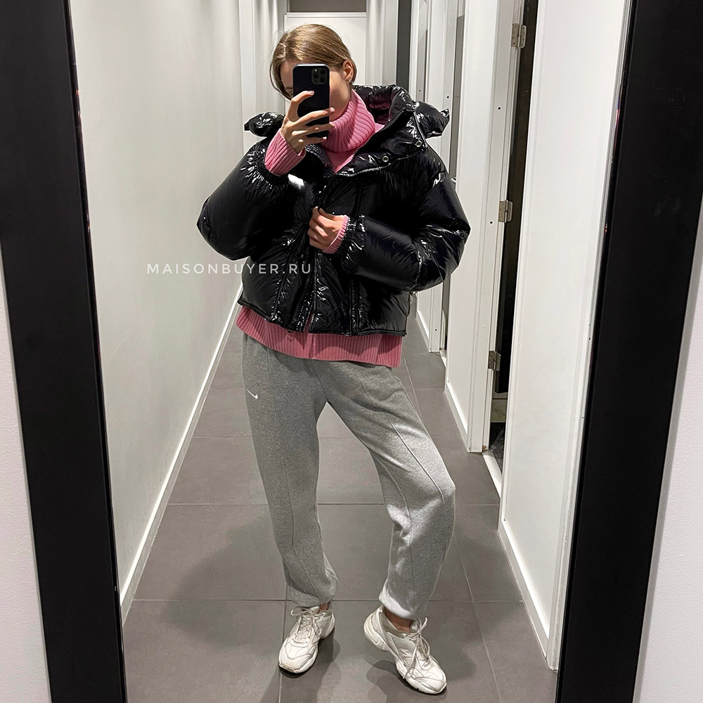 H&M PREMIUM SELECTION DOWN JACKET Black