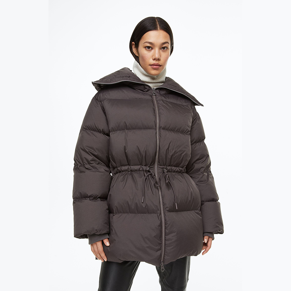 H&M PREMIUM SELECTION DOWN JACKET Dark grey