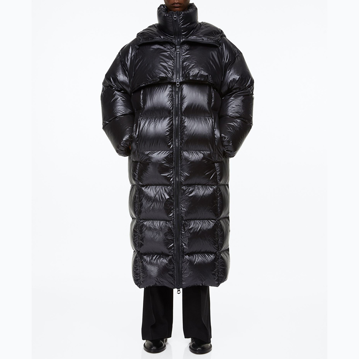H&M PREMIUM SELECTION DOWN JACKET Black / Черный M00203
