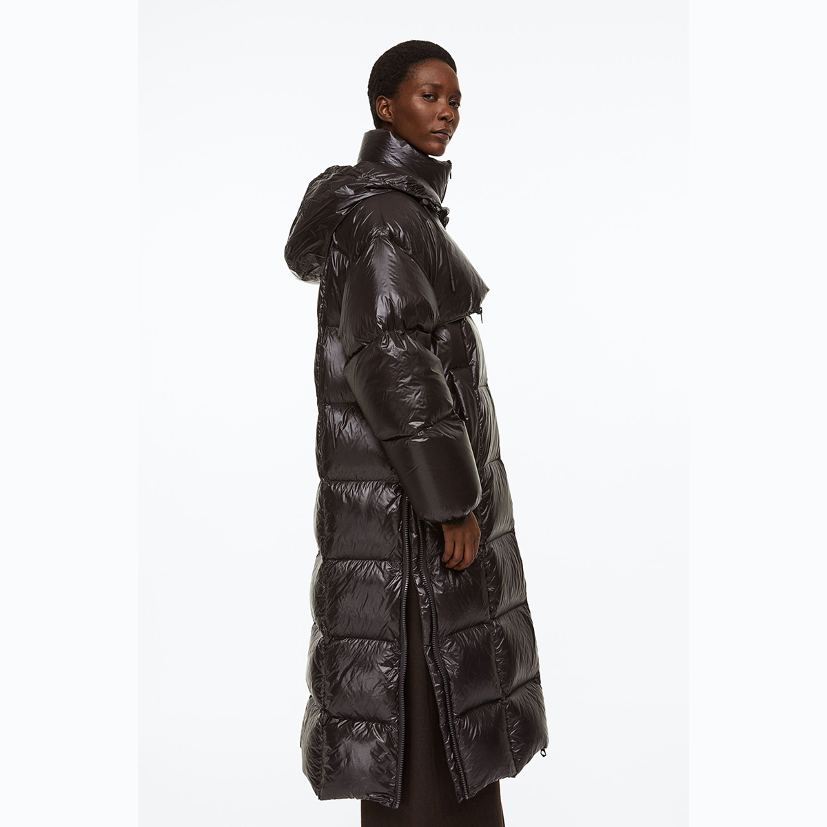 H&M PREMIUM SELECTION DOWN JACKET Dark brown / Шоколадный