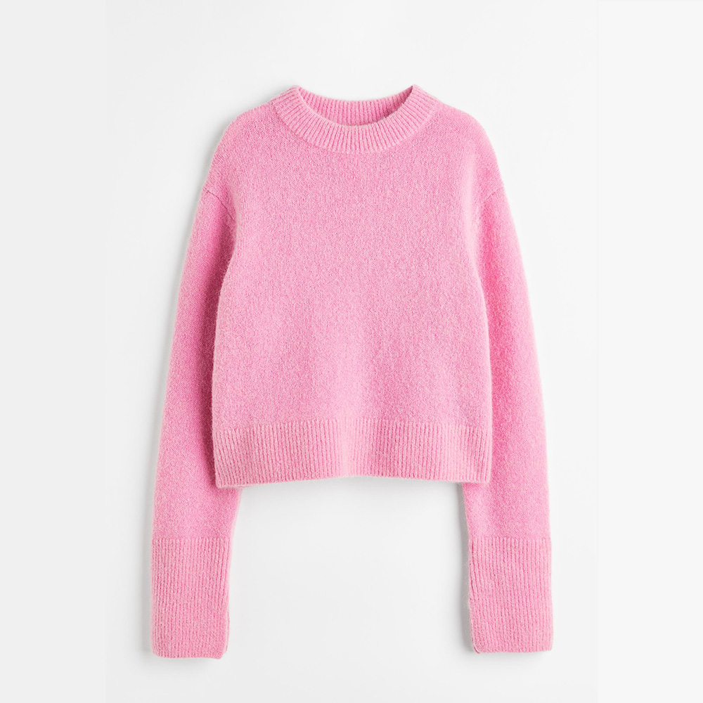 H&M TREND MOHAIR-BLEND JUMPER Pink / Розовый M00191