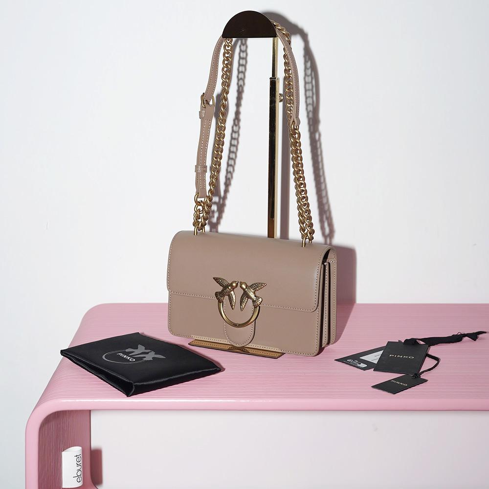 PINKO MINI LOVE BAG ONE SIMPLY GINGER BISCUIT / Беж
