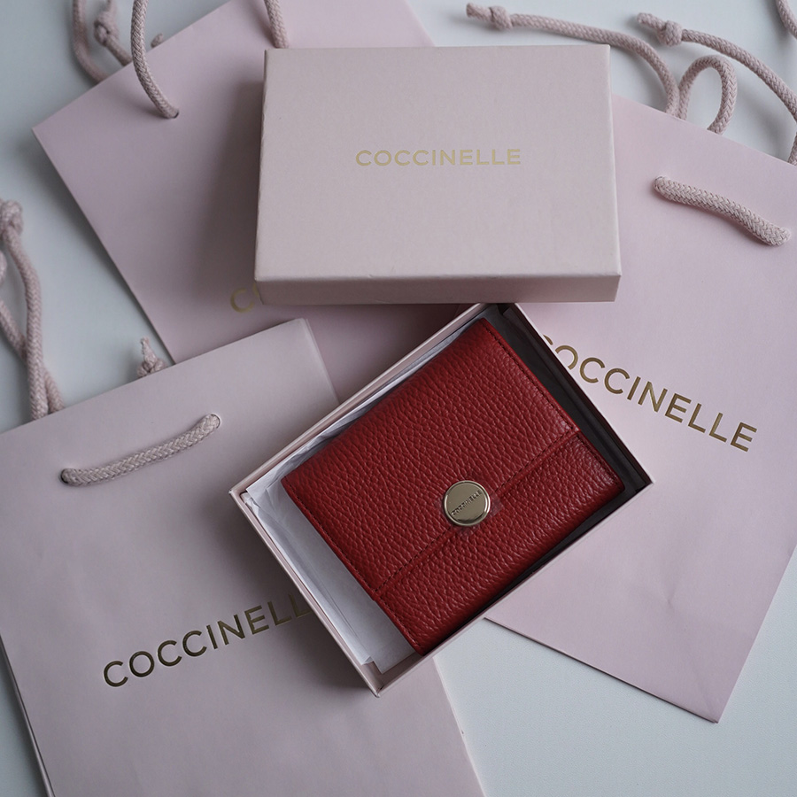 COCCINELLE OLIVIA MINI WALLET Ruby / Красный
