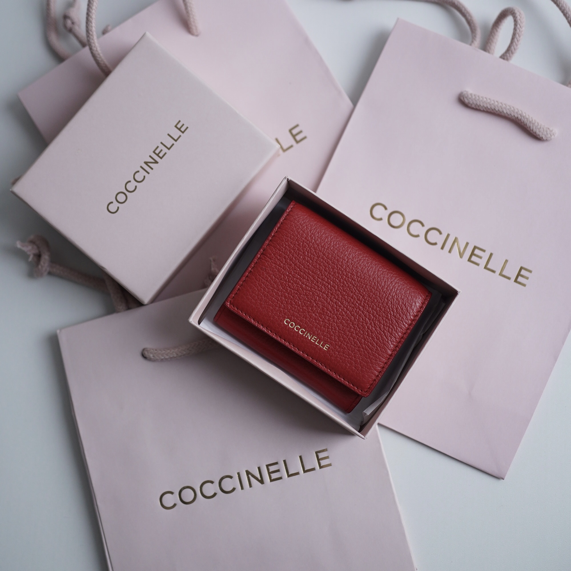 COCCINELLE SMALL WALLET Ruby / Красный