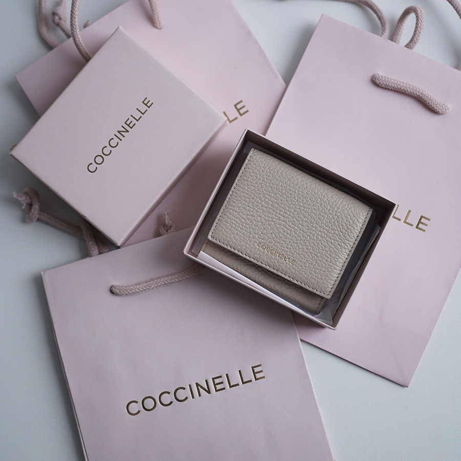 COCCINELLE SMALL WALLET Powder Pink / Пудровый розовый