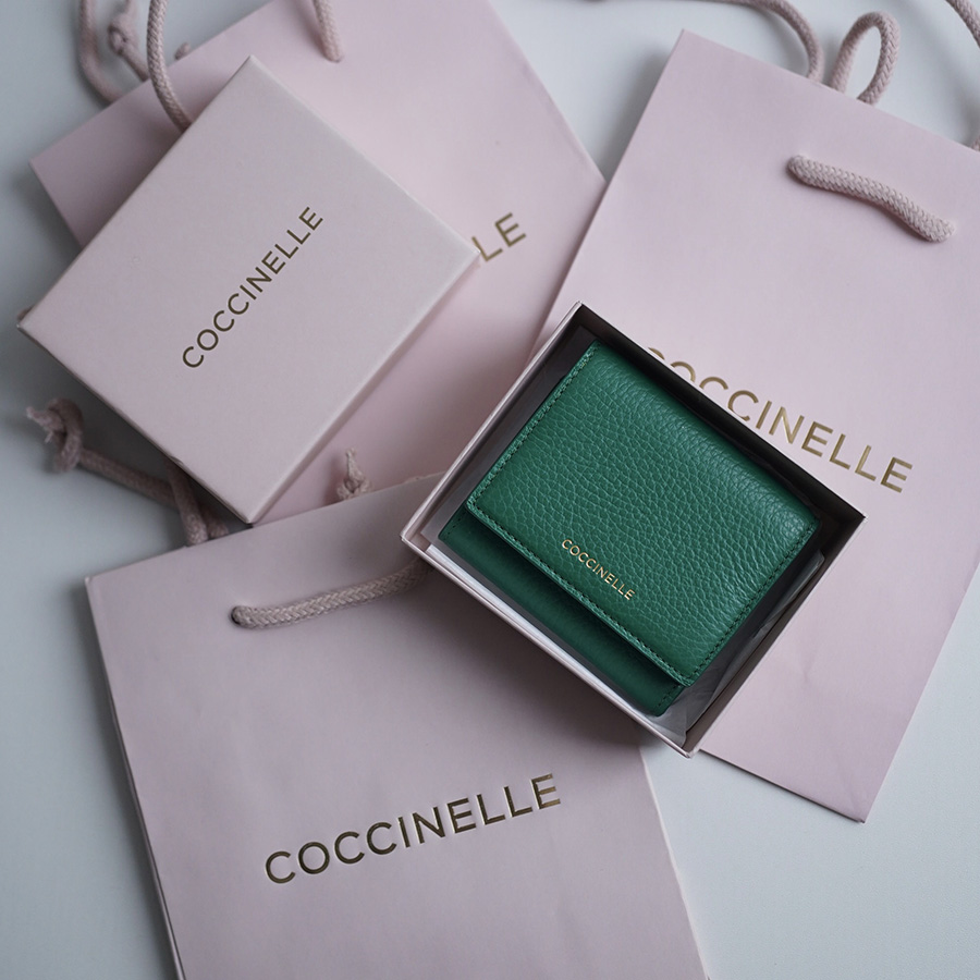 COCCINELLE SMALL WALLET Grass Green  / Зеленый