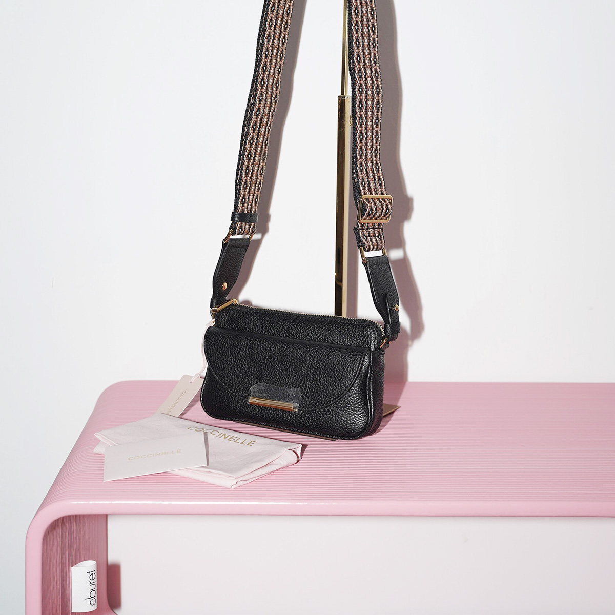 COCCINELLE PRIMROSE PHONE HOLDER Noir / Черный M00068