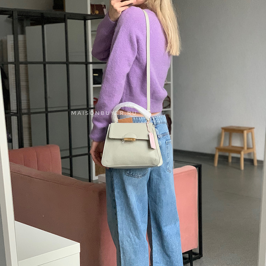 COCCINELLE TALEA MEDIUM TOP HANDLE Gelso / Серо-беж