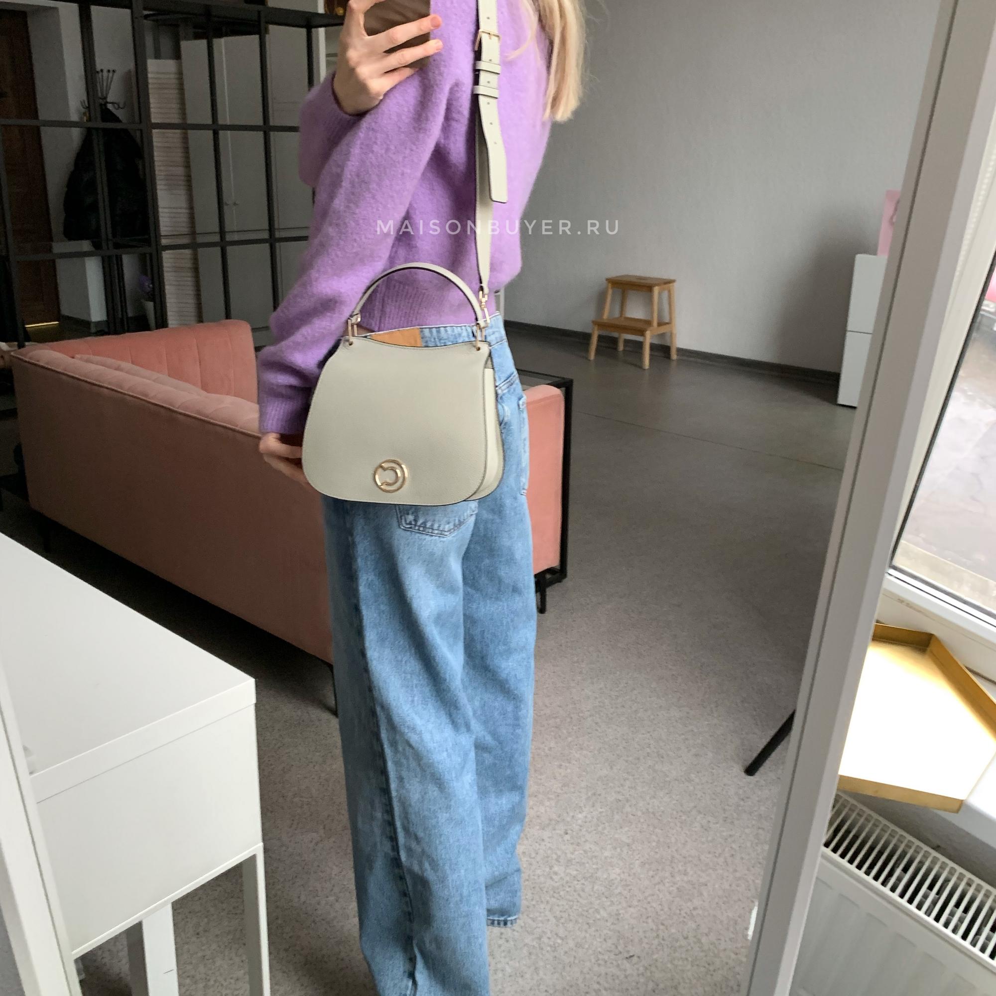 COCCINELLE LEILANI MEDIUM Gelso / Серо-беж