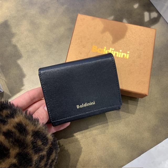 BALDININI SMALL COIN PURSE WOMAN SAFFIANO Nero