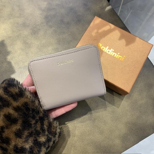 BALDININI SMALL ZIP AROUND PURSE WOMAN SAFFIANO Nudo