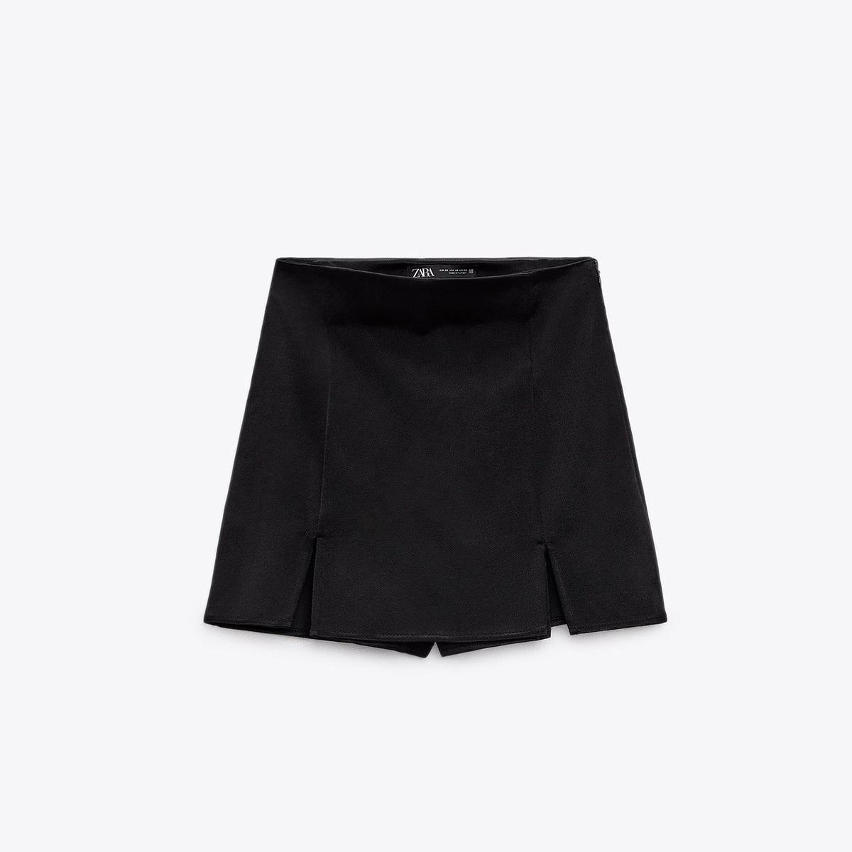 ЮБКА-ШОРТЫ ZARA SATIN SKORT BLACK M00545