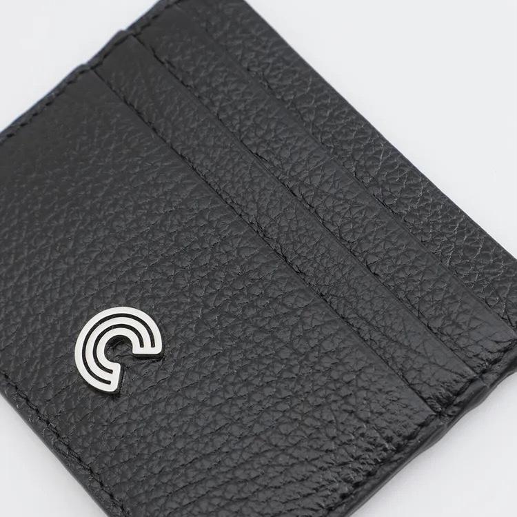 COCCINELLE MYRINE SHINY GOAT CARD HOLDER Noir / Черный M00121