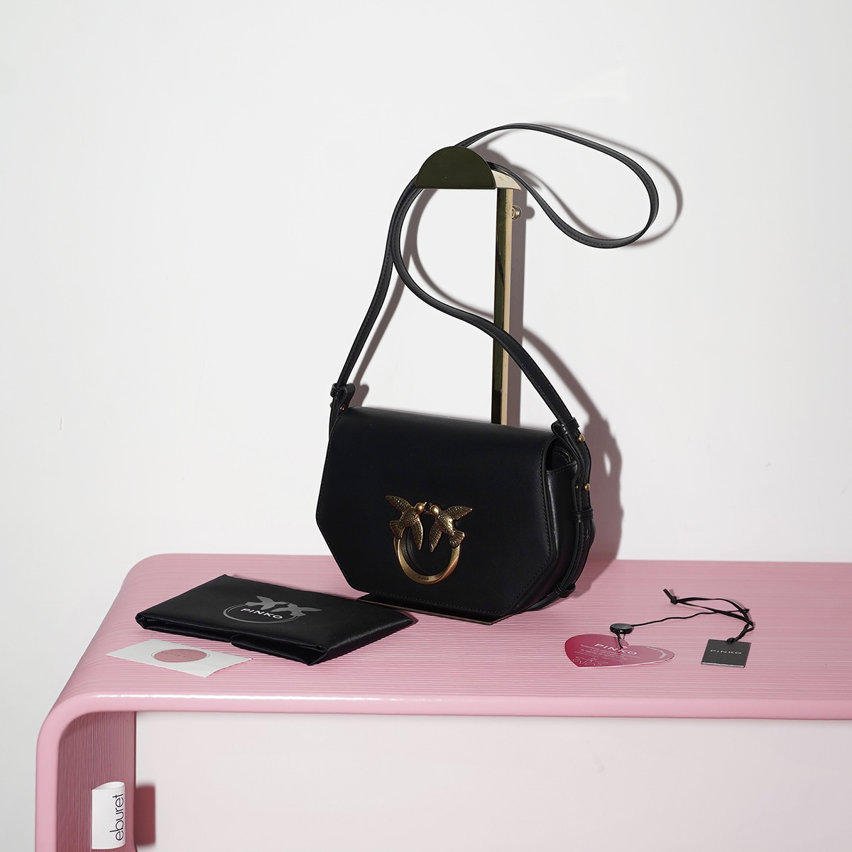 PINKO LOVE CLICK EXAGON MINI Black / Черный M00031