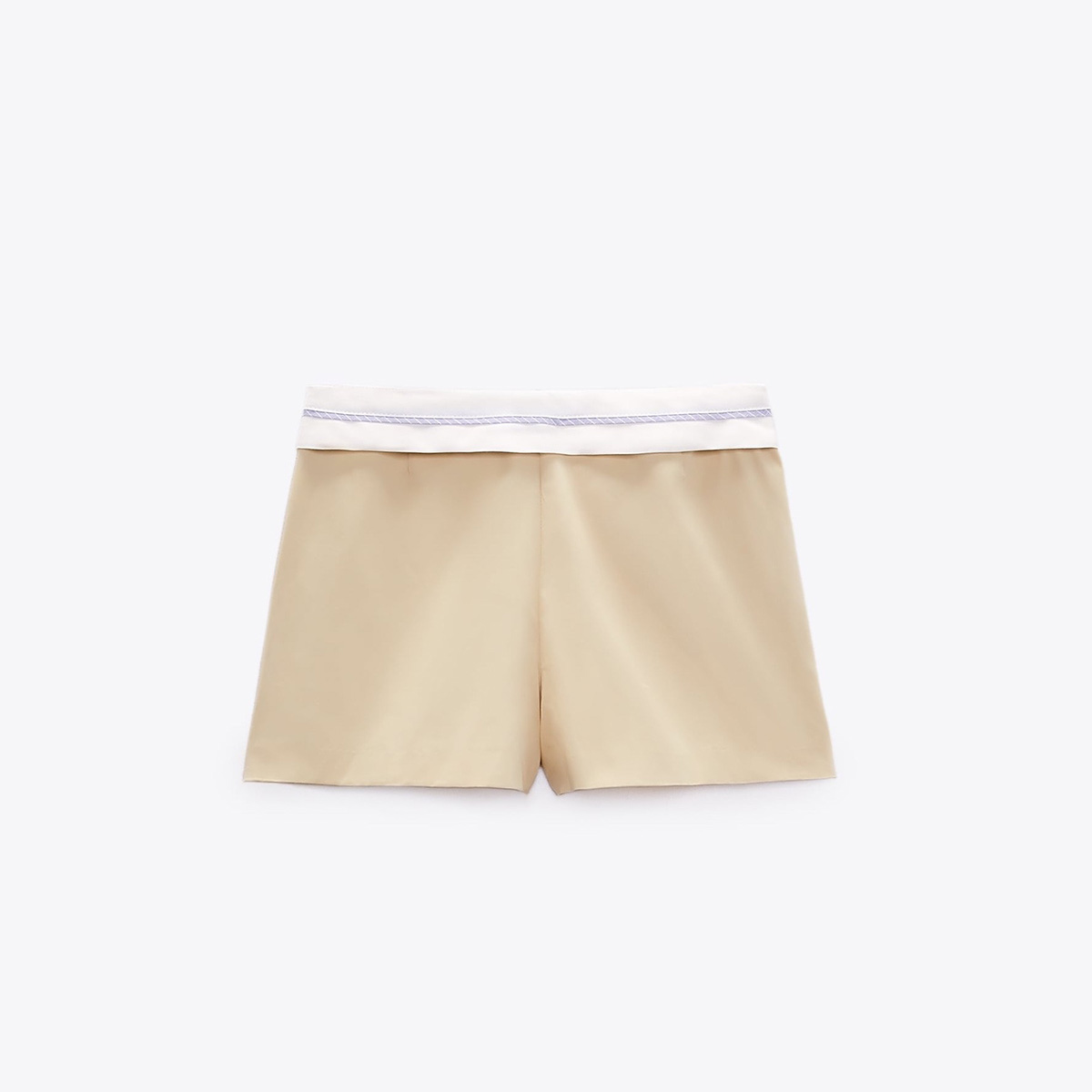 ЮБКА С ОТЛОЖНЫМ ПОЯСОМ ZARA ЦВЕТ БЕЖ M00529