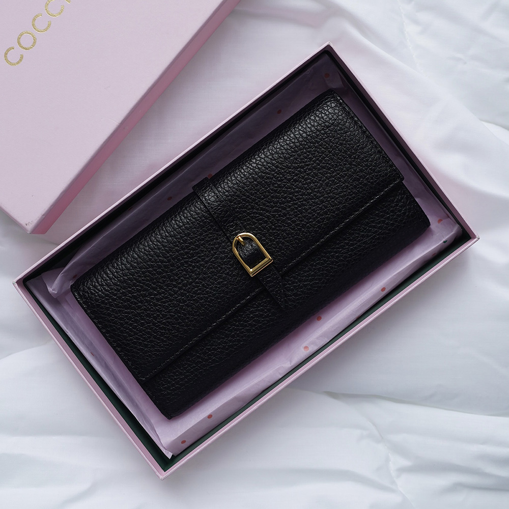 БОЛЬШОЙ КОШЕЛЕК COCCINELLE TRIFOLD WALLET Noir / черный M00106