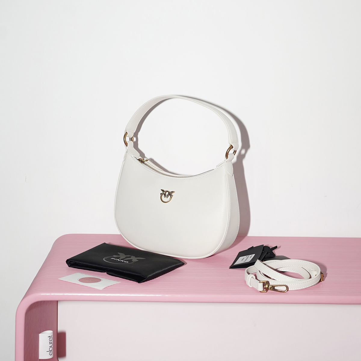 PINKO HALF MOON MINI Bianco / Молочный M00656