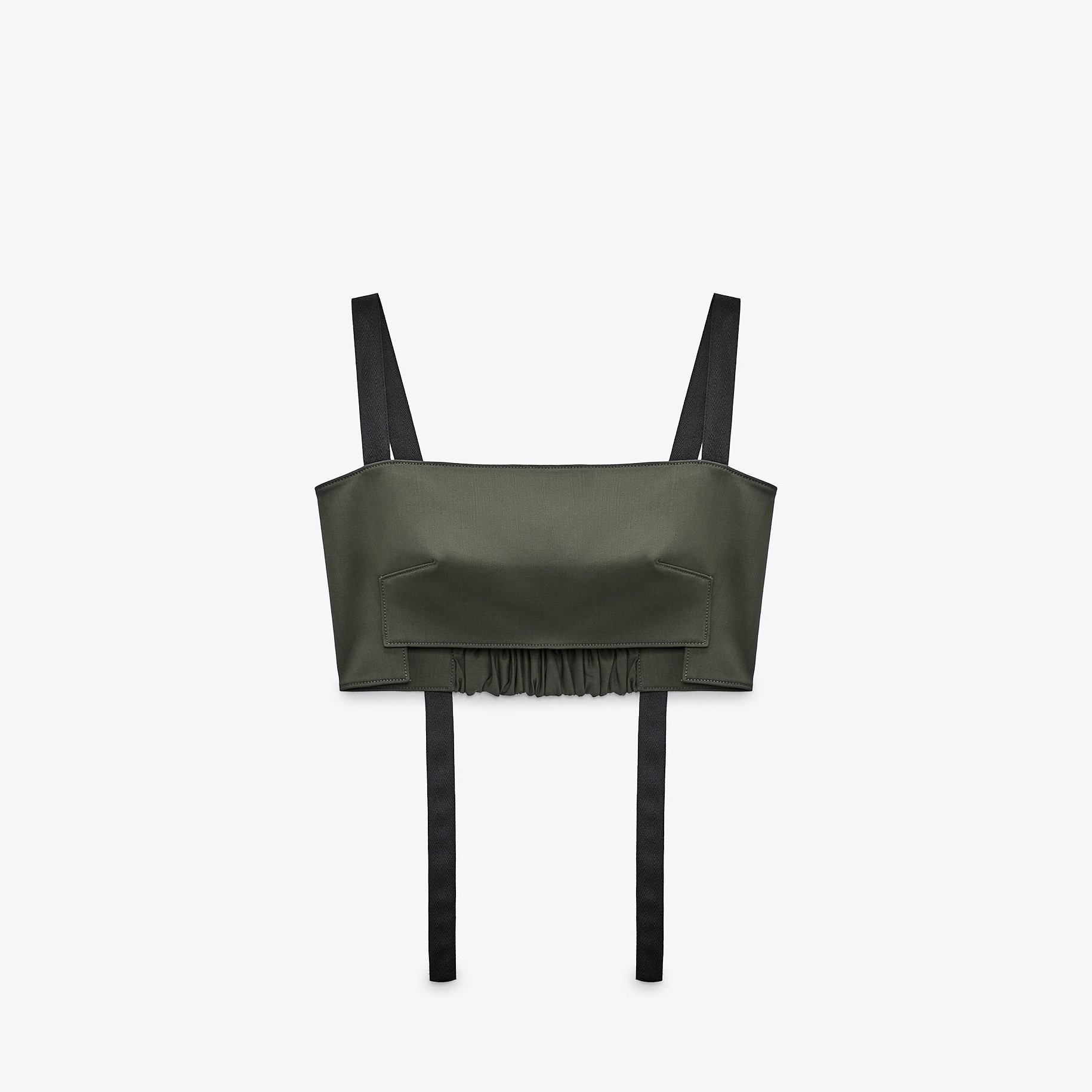 КРОП ТОП ИЗ СМЕСОВОЙ ШЕРСТИ ZARA M00342