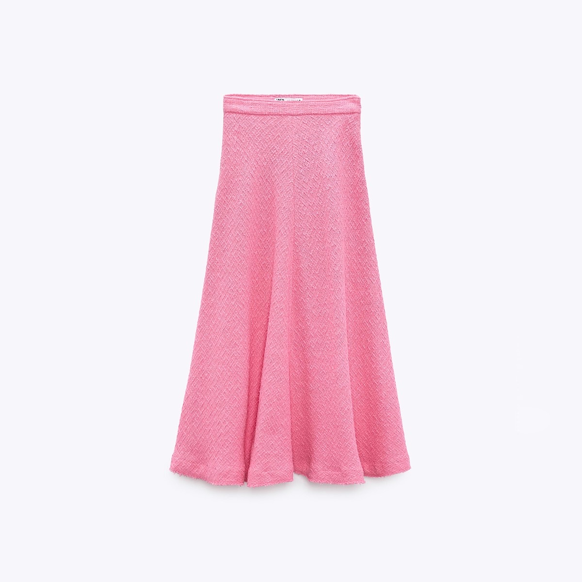ТВИДОВАЯ ЮБКА ZARA ЦВЕТ РОЗОВЫЙ M00233