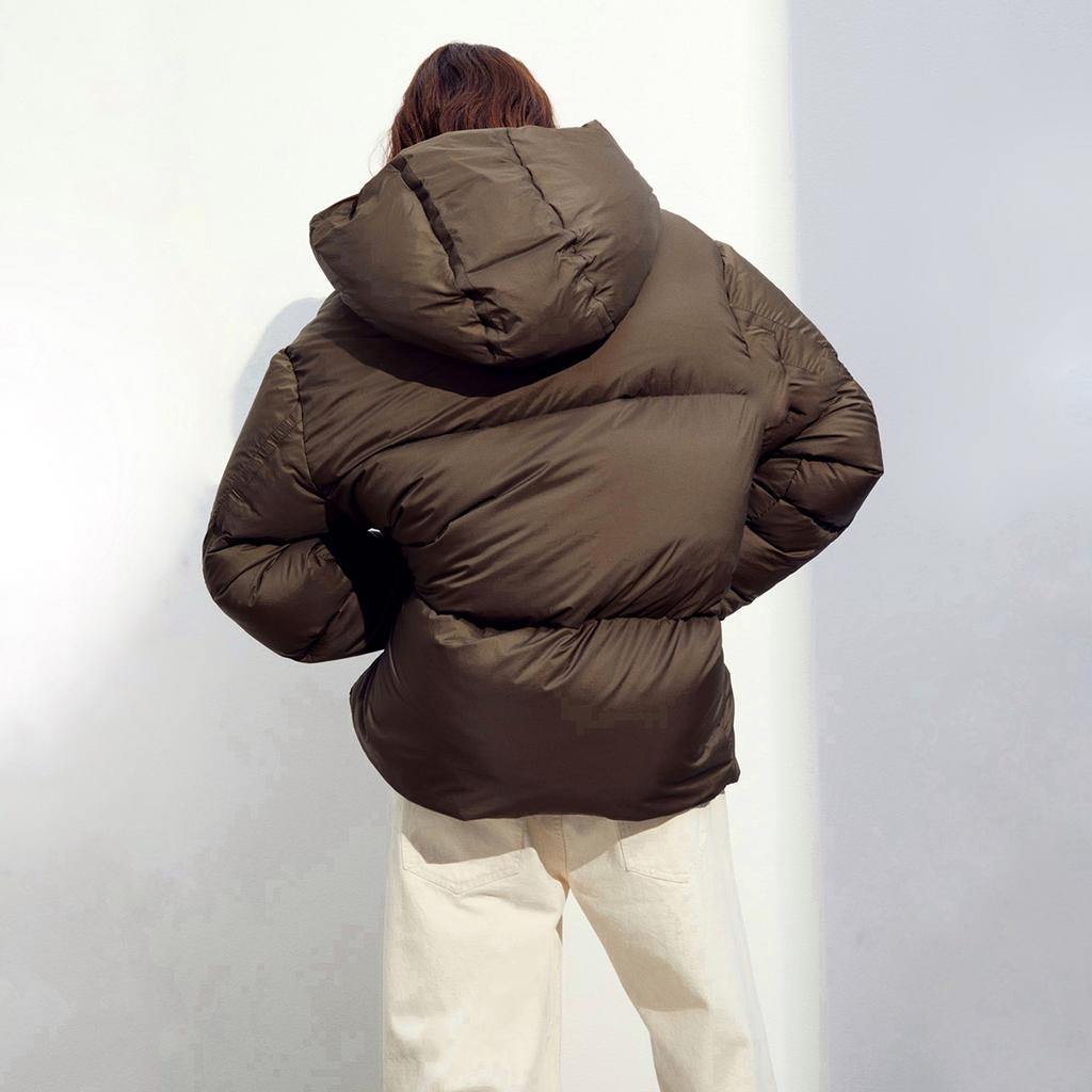 H&M PREMIUM SELECTION DOWN JACKET Dark brown M00213