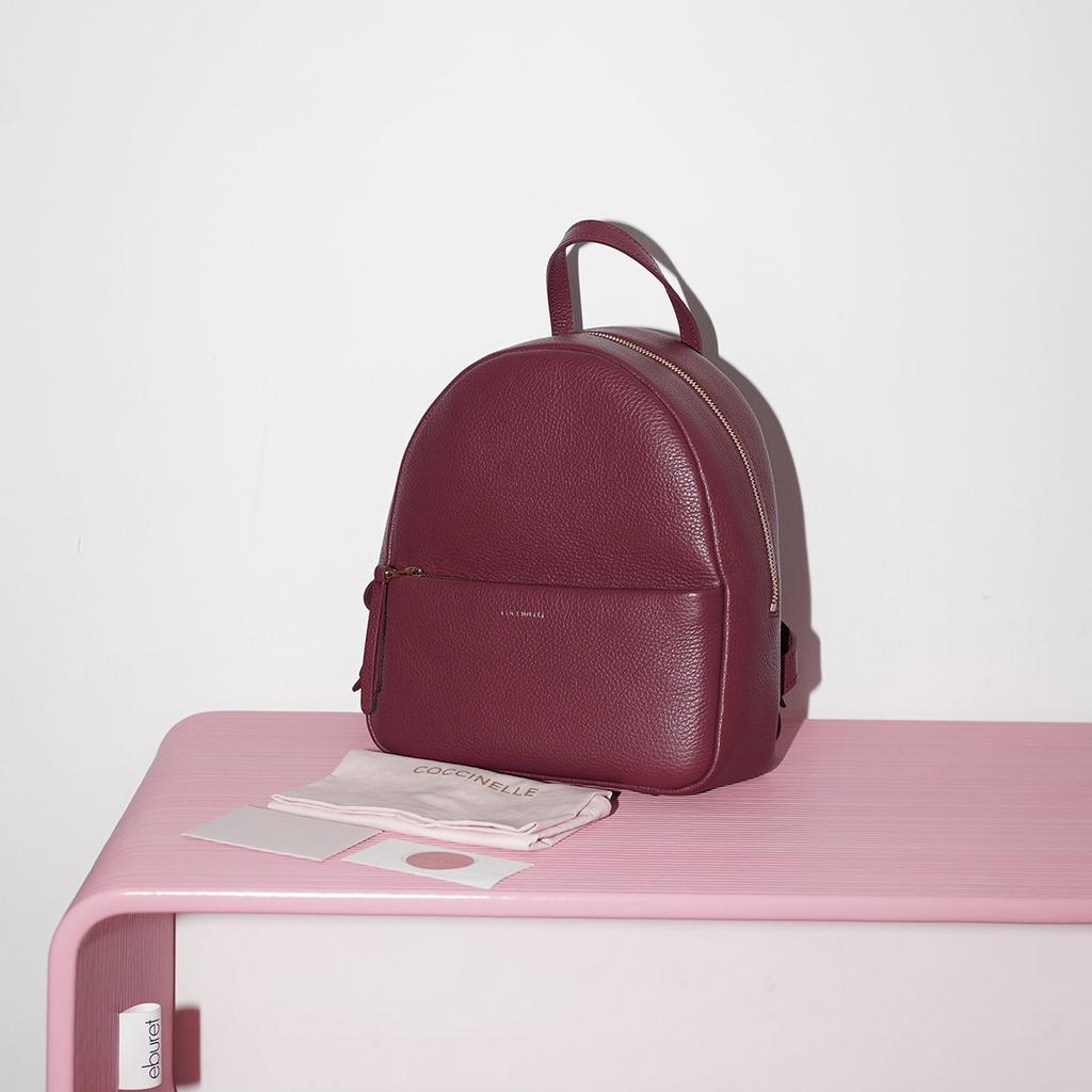COCCINELLE CHERRY BACKPACK Garnet red / Гранатоввый красный M00738
