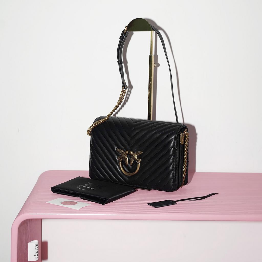 PINKO CLICK CHEVRON CLASSIC Black / Черный M00725