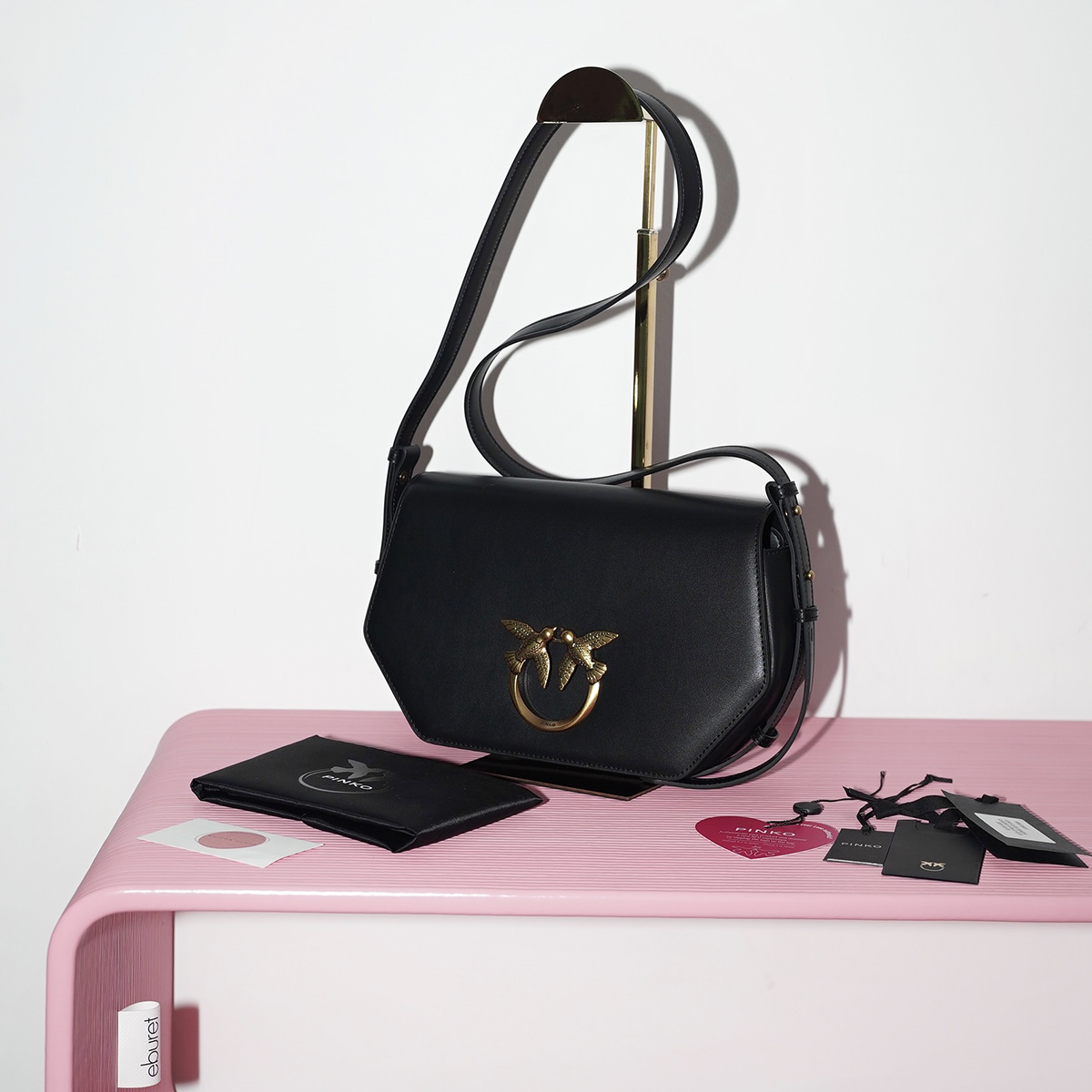 PINKO LOVE CLICK EXAGON CLASSIC Black / Черный M00032