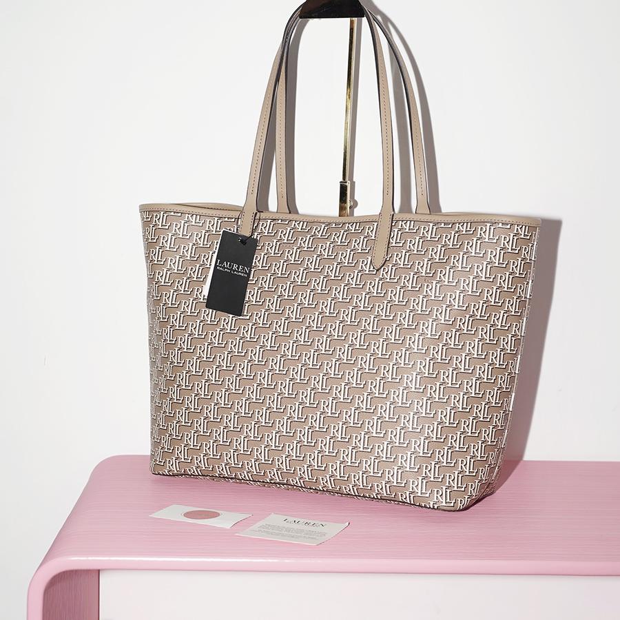 LAUREN RALPH LAUREN MEDIUM COLLINS TOTE Camel / Беж M00002