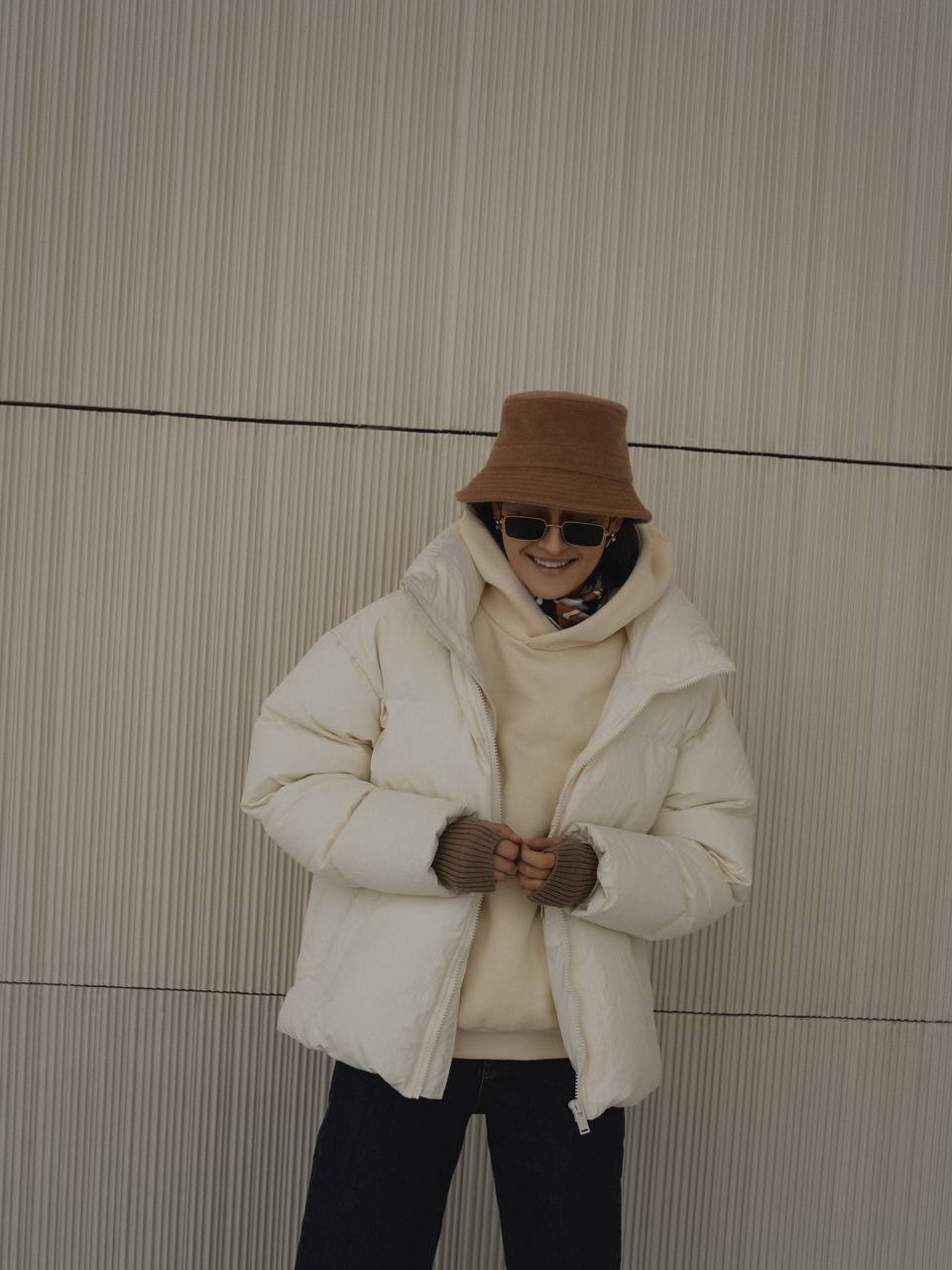 Панама из итальянской шерсти/кэмэл