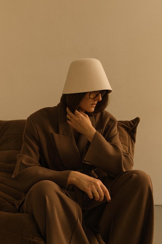 Панама из фетра PANAMORE/пломбир