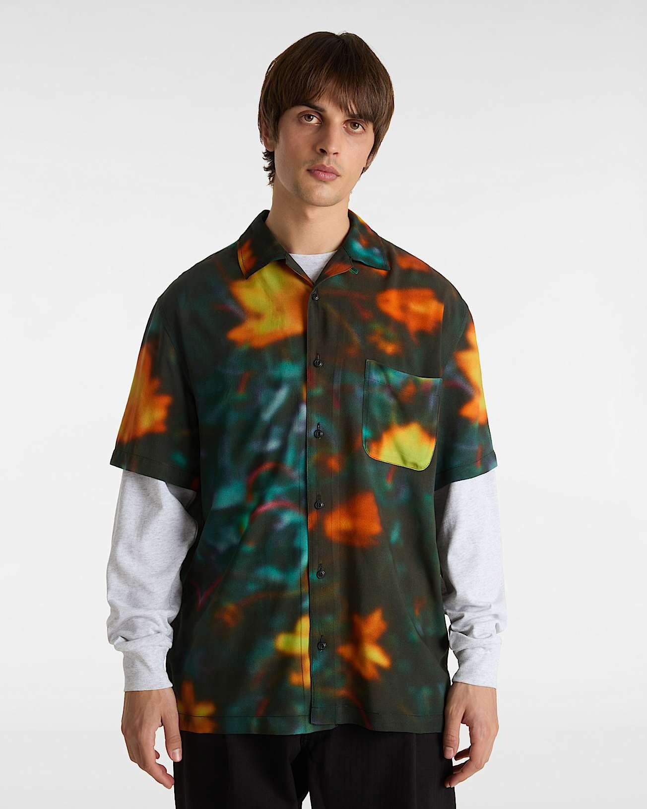 РУБАШКА TRANQUIL SS WOVEN BLACK/MULTI