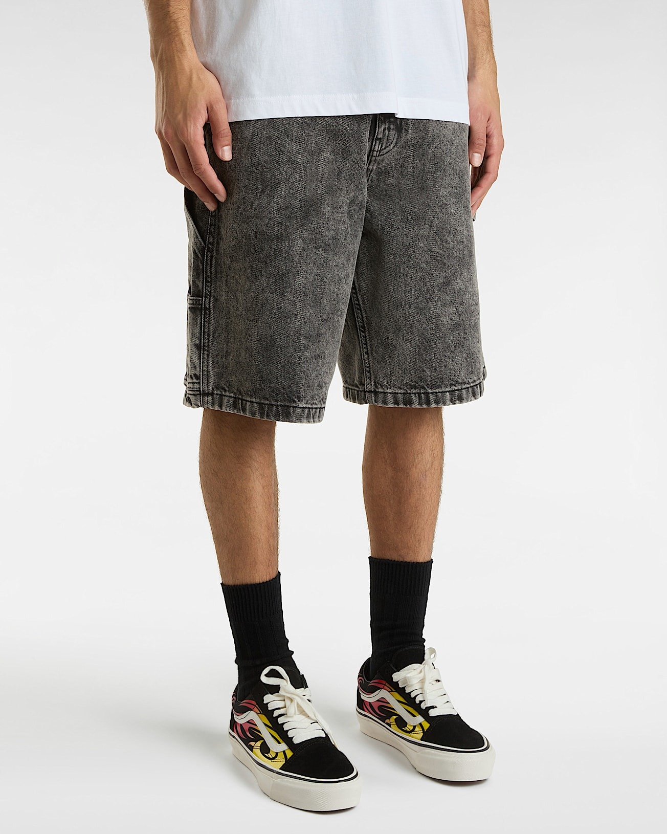 ШОРТЫ DRILL CHORE LOOSE DENIM SHORT STONEWASH BLACK