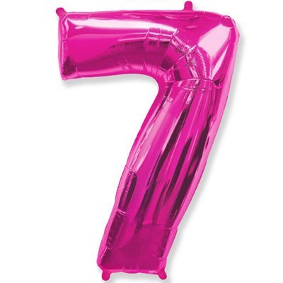 Шар-цифра Ф 7 40" Fuchsia