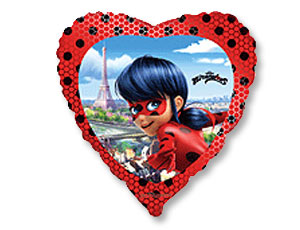 Ф 18" Леди Баг в сердце/FM