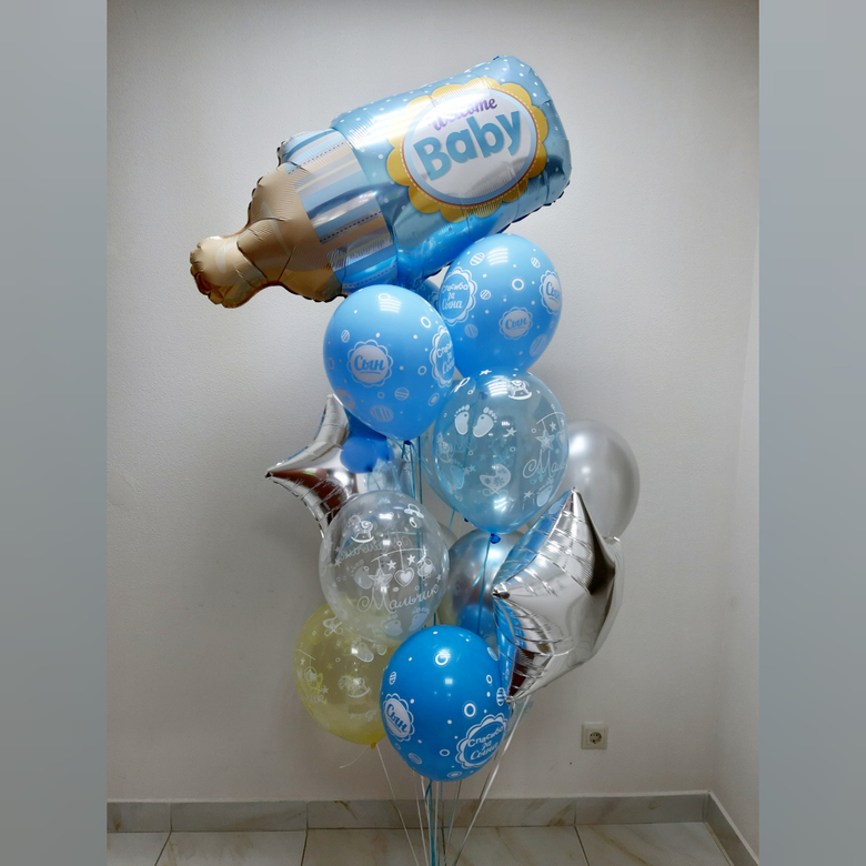 Букет на выписку для мальчика