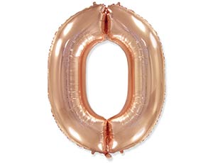Ф ЦИФРА 0 40" Rose Gold