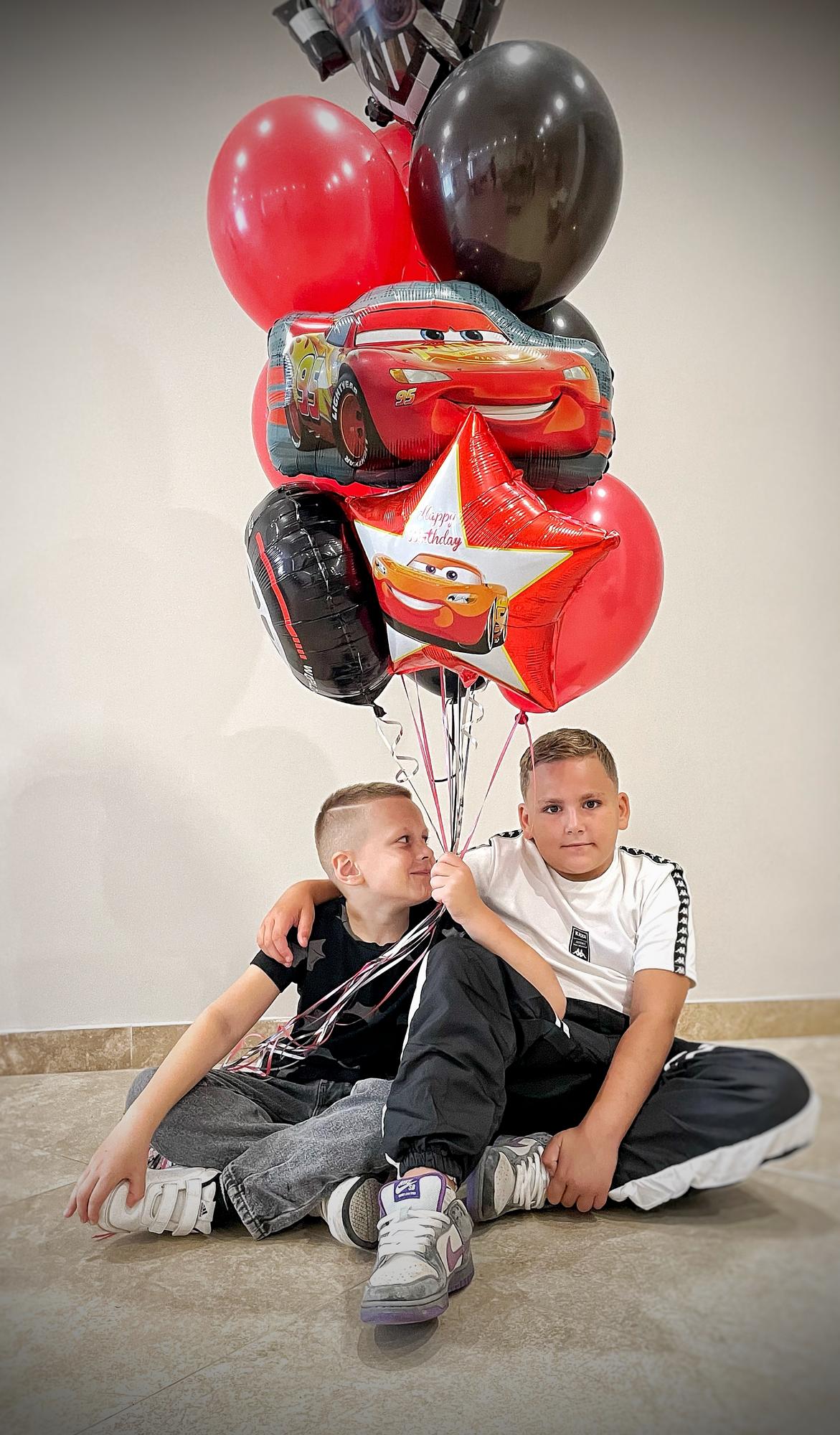 Шарики букетом Тачки для сыночка