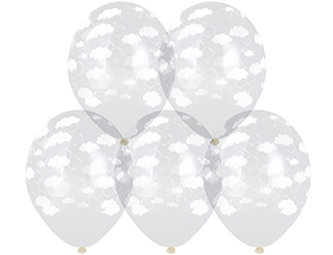 Шелкография кристалл 14" Облака Шары-038