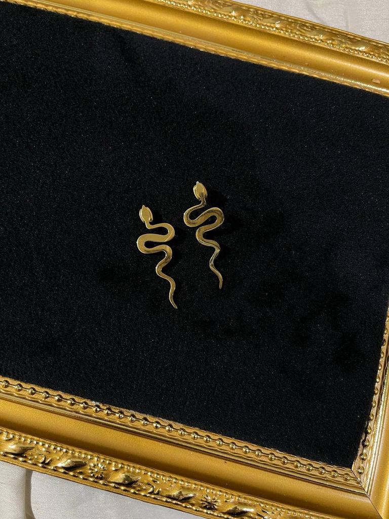 Серьги «Змейки лаконичные»