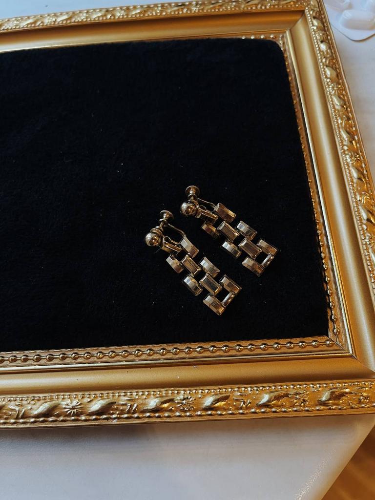 Винтажные клипсы «Цепи»