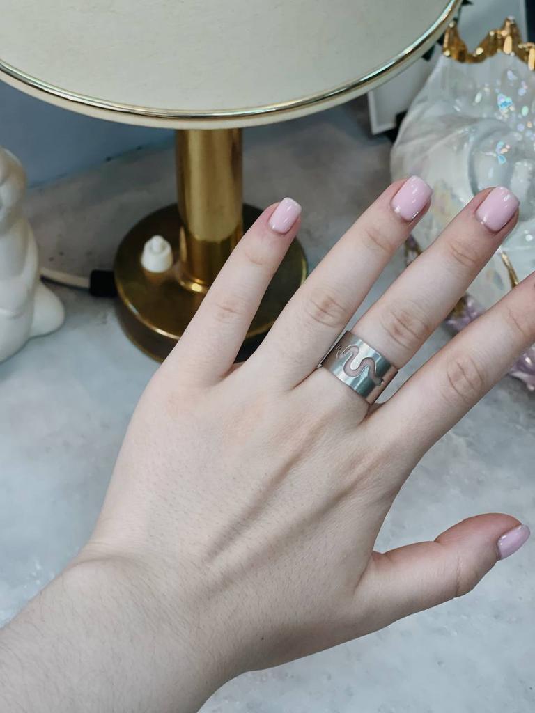 Кольцо «Матовая Змейка» регулируемое