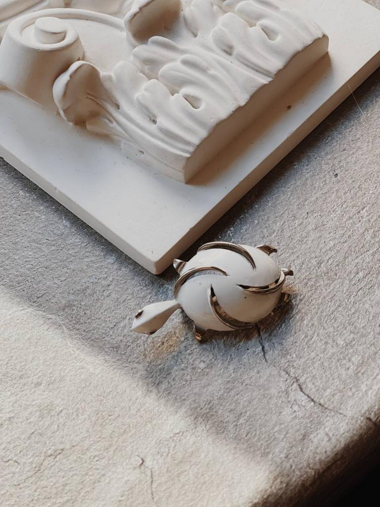 Винтажная брошь «Черепашка-3»