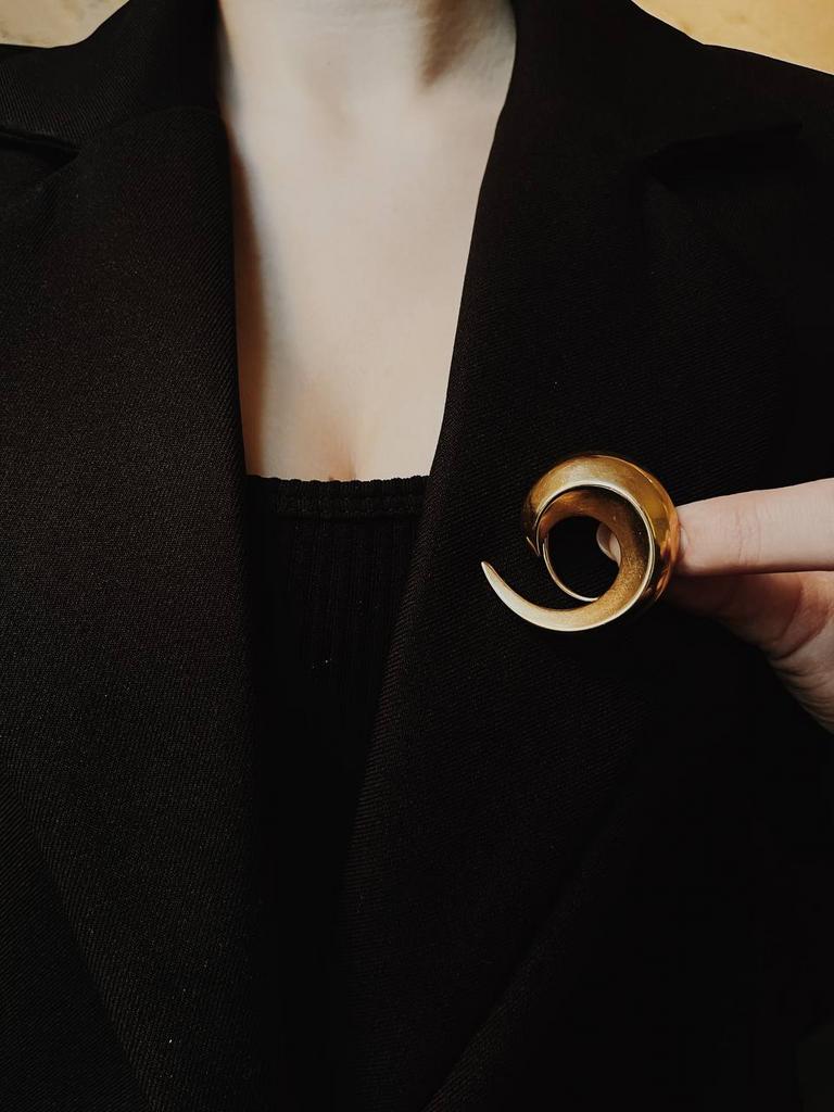 Винтажный зажим для шарфа-67