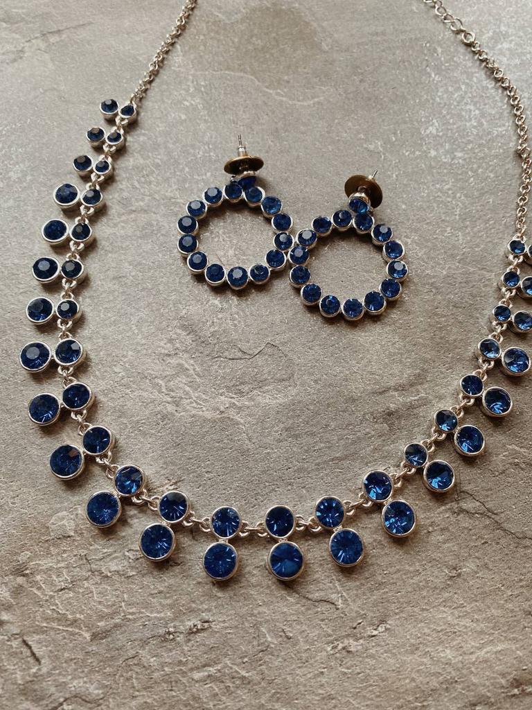 Комплект серьги и Колье с цирконами