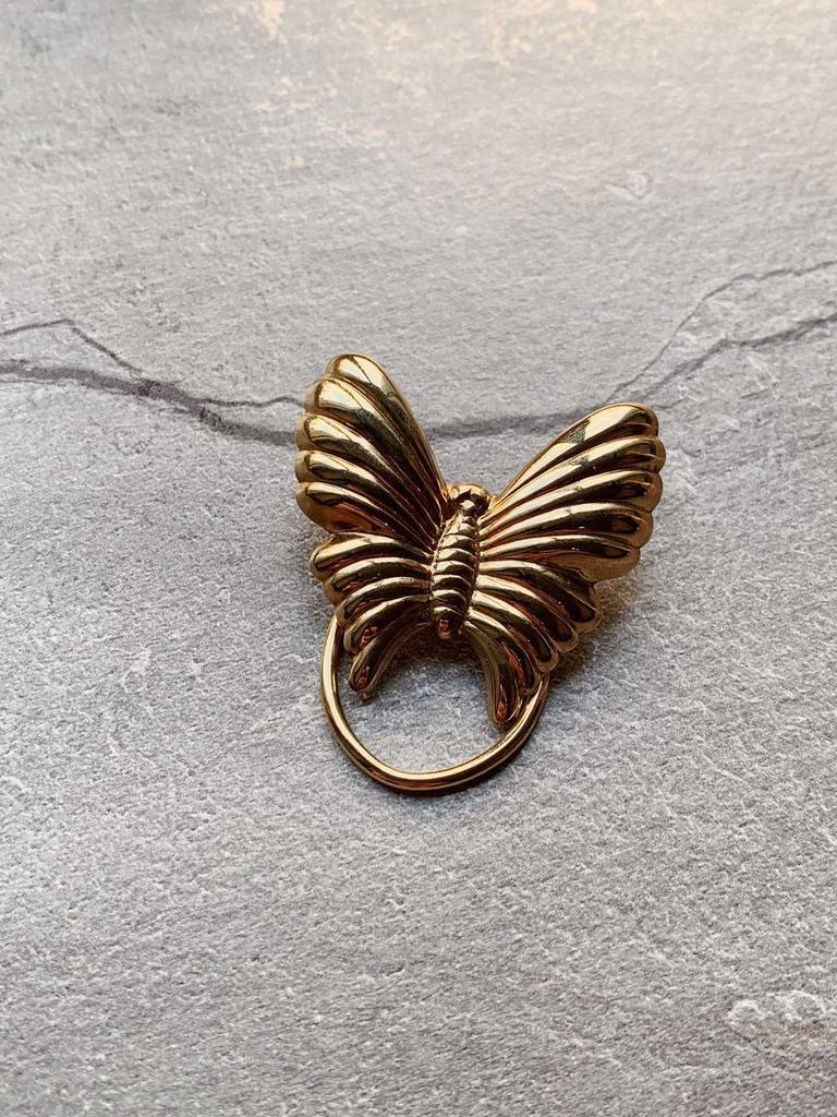 Винтажный зажим для шарфа «Бабочка»