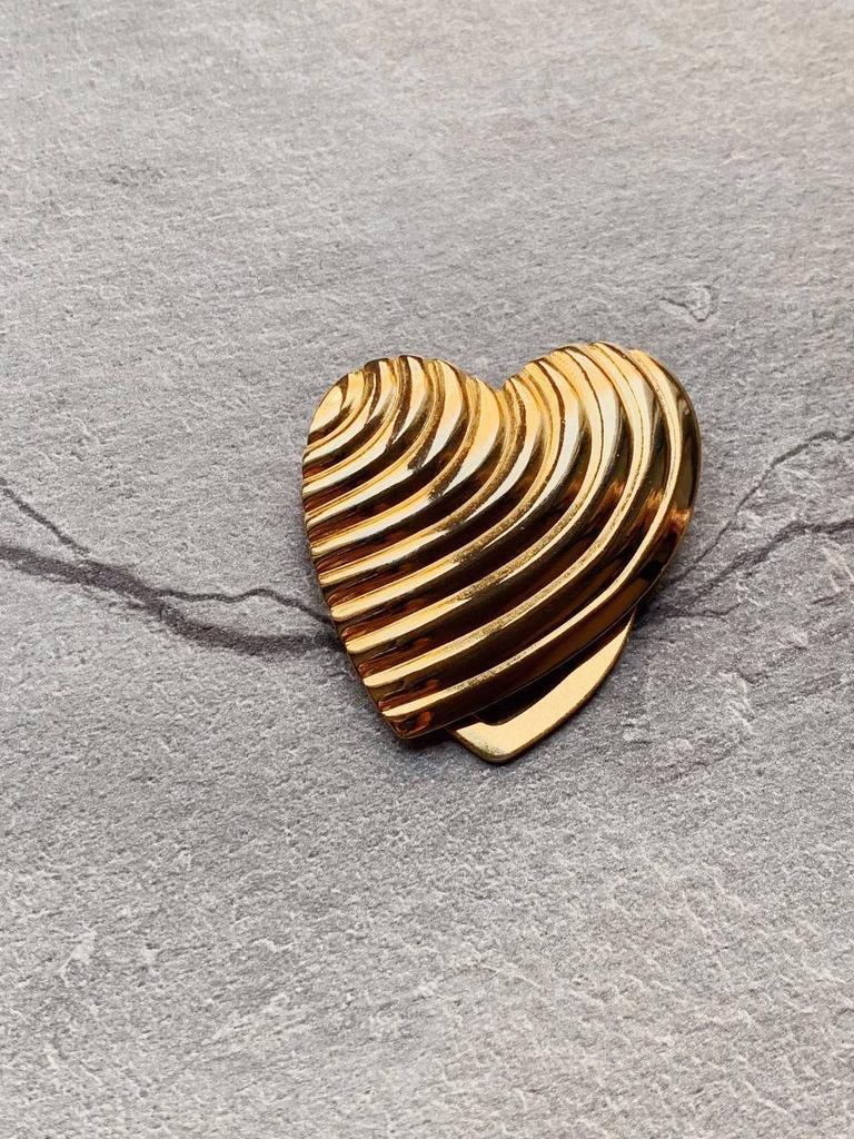 Винтажный зажим для шарфа «Сердце»