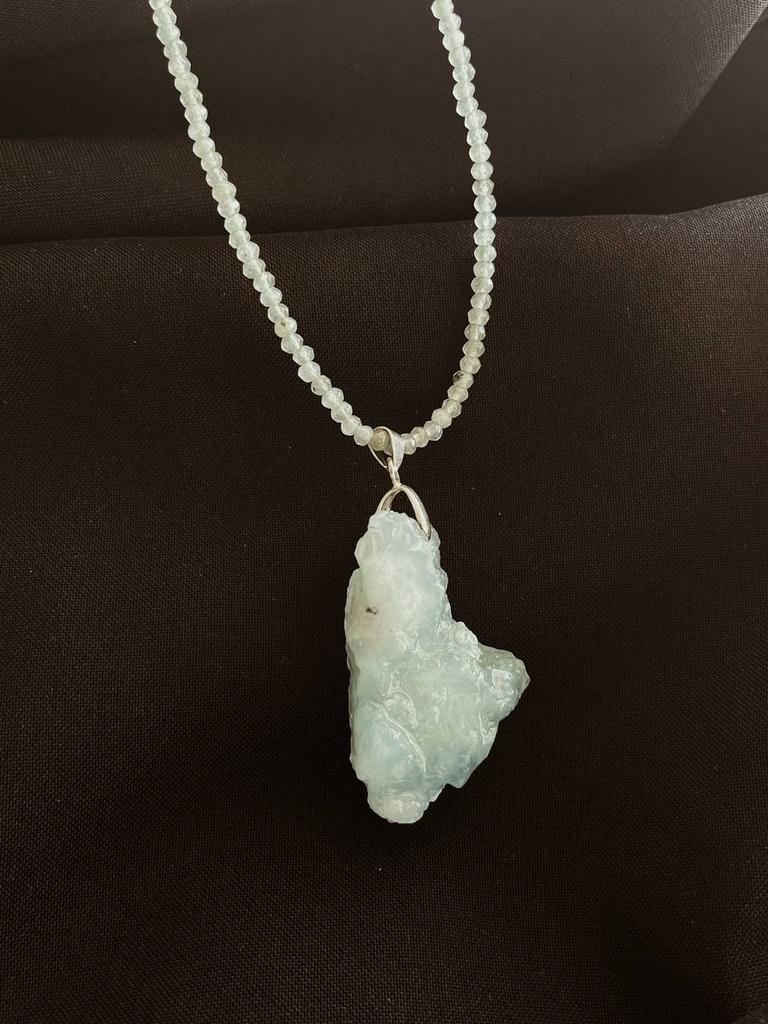 Кулон-транформер из аквамарина