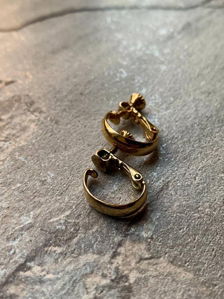 Винтажные клипсы «Gold shine»